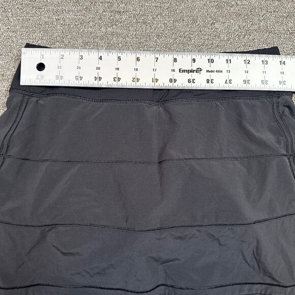 Lululemon Pace Rival Skirt Skort Tennis Golfing Workout Black Women's Size 6 - Picture 3 of 6